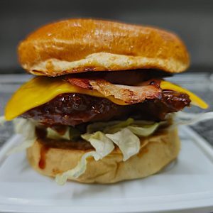 Hamburguesa de pollo estilo BBQ coreano